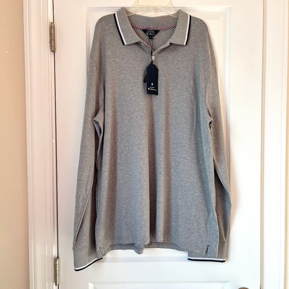 New Men's Ben Sherman Classic Fit Top Grey Heather Size M